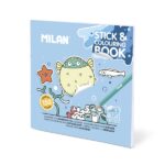 Milan Blue Odyssey Album da colorare - con adesivi - 140 g - 21 x 21 cm - Colori assortiti