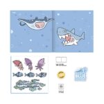Milan Blue Odyssey Album da colorare - con adesivi - 140 g - 21 x 21 cm - Colori assortiti - immagine 3