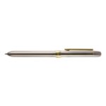 Milan Astuccio in metallo con penna multifunzione - Penna blu - Penna rossa - Matita meccanica - Gomma - Colore argento - immagine 2