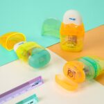 Milan Capsule New Look Espositore con 16 temperamatite - Gomma a briciole - Serbatoio integrato - Lama di sicurezza in acciaio - Colori assortiti - immagine 4