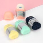 Milan Capsule Silver Afilaborra - 2 gomme di ricambio - Lama di sicurezza in acciaio - Colori assortiti - immagine 4