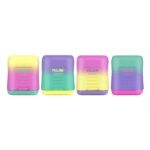 Milan Compact Sunset Espositore con 24 temperamatite doppi - Regular e Maxi - Serbatoio integrato - Lama di sicurezza in acciaio - Colori assortiti - immagine 2