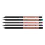 Milan Copper Espositore con 24 matite di grafite HB - con gomma - Colori assortiti - immagine 2