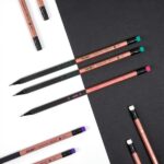 Milan Copper Espositore con 24 matite di grafite HB - con gomma - Colori assortiti - immagine 4