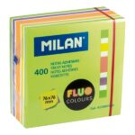 Milan Fluo Confezione da 400 foglietti adesivi - Colori neon - 76x76 mm - Colore verde