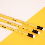 Milan Gomma per matite grafite HB - Colore giallo - immagine 4
