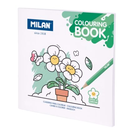 Milan Green & Grow Quaderno da colorare microperforato - Tema Natura - 20 illustrazioni dettagliate