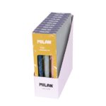 Milan Lava Confezione regalo con 3 penne a sfera retrattili - Punta tonda 1 mm - Inchiostro blu - Colori assortiti