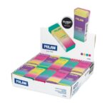 Milan Nata 320 Sunset Espositore con 20 gomme da cancellare - Colori assortiti