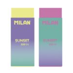 Milan Nata 320 Sunset Confezione da 2 gomme da cancellare - Non abrasiva - Colori assortiti - immagine 2