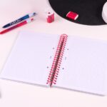 Milan Nata 624 Quaderno A5 con spirale - Quadrettato - 80 fogli da 95 g - Copertina rigida - Colore blu navy - immagine 4