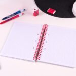 Milan Nata 624 Quaderno A5 con spirale - Quadrettato - 80 fogli da 95 g - Copertina rigida - Colore rosa - immagine 4