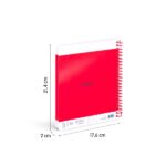Milan Nata 624 Quaderno A5 con spirale - Carta a righe da 7 mm - 80 fogli da 95 g - Copertina rigida - Colore rosa - immagine 3