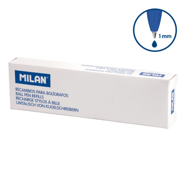 Milan P1 Touch Confezione da 50 ricambi - Punta da 1 mm - Colore blu