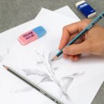 Matite di grafite 2H Milan - Triangolari - Colore blu - immagine 4