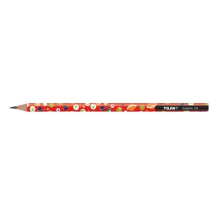 Milan Matite di grafite HB - Confezione rotonda - Disegni per bambini - Triangolari - Colori assortiti