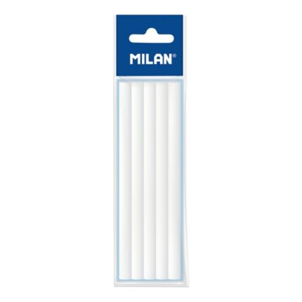 Milan Confezione da 5 elastici di ricambio per portagomma Tri Eraser - Colore bianco