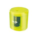 Milan Power-Sharp Acid Temperamatite elettrico - Batterie incluse - Serbatoio integrato - Lama di sicurezza in acciaio al carbonio - Colore giallo - immagine 2