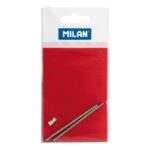 Milan Ricambio per penna a sfera multifunzione - Inchiostro blu - Inchiostro rosso - Gomma - Colori assortiti