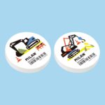 Milan Special Espositore con 26 gomme rotonde - a forma di briciola di pane - gomma sintetica - flessibile - colore bianco - immagine 3