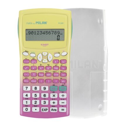 di cui 124 scientifiche - Custodia protettiva - Colore rosa/giallo