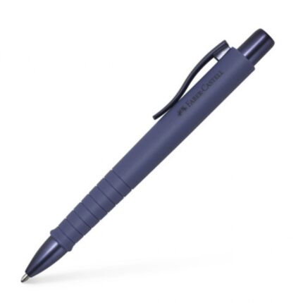 Faber-Castell Poly Ball Urban Limited Edition Penna a sfera a scatto XB - Forma triangolare ergonomica - Morbida al tatto - Colore blu crepuscolo