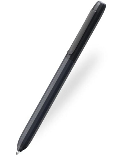 Faber-Castell Avori Penna a rotazione XB - 92% di plastica riciclata - Clip metallica solida - Colore nero