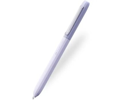 Faber-Castell Avori Penna a rotazione XB - 92% di plastica riciclata - Clip in metallo massiccio - Colore lavanda