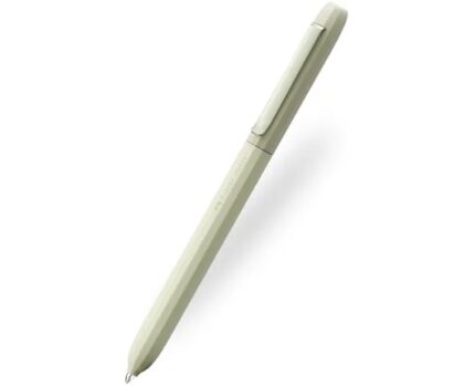 Faber-Castell Avori Penna a rotazione XB - 92% di plastica riciclata - Clip in metallo massiccio - Colore verde