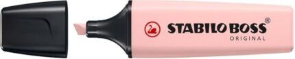 Stabilo Boss Naturecolors Wildflower Edition Pennarello fluorescente - Tratto da 2 a 5 mm - Inchiostro a base d'acqua - Colore Blush