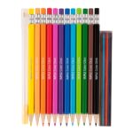 6 mm + 12 ricambi + 1 temperino - Forma rotonda - Colori assortiti