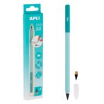 Apli Infinite Pencil Nordik Espositore con 20 confezioni di matite Infinito HB + mina di ricambio + cappuccio protettivo - Per scrivere fino a 16 km - Colori assortiti - immagine 3