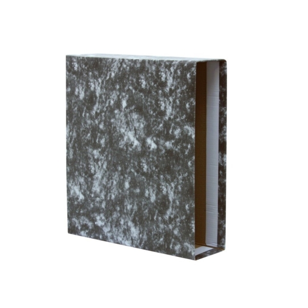Bismark Custodia per raccoglitore A-Z formato Folio - Cartone rivestito - Colore nero marmorizzato
