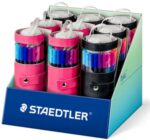 Staedtler Triplus Fineliner 334 Espositore con 9 confezioni arrotolabili da 20 pennarelli a punta fine - Tratto di circa 0