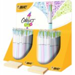 Bic 4 Colours Fun Espositore con 40 penne a sfera retrattili - Punta media da 1