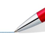 Staedtler Triplus Espositore con 12 penne a sfera retrattili - Inchiostro blu - Larghezza tratto M - Colori assortiti - immagine 3