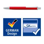 Staedtler Triplus Espositore con 12 penne a sfera retrattili - Inchiostro blu - Larghezza tratto M - Colori assortiti - immagine 5