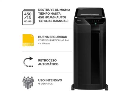manuale 13 fogli - Capacità del cestino 68 L - Colore nero