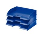Leitz Plus Jumbo Vassoio portadocumenti ad alta capacità - Apertura laterale - Impilabile fino a 10 pezzi - Colore blu - immagine 3