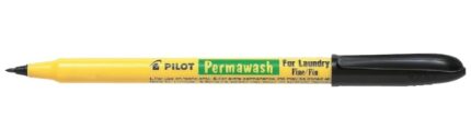 Pilot Permawash Pennarello permanente per tessuti - Punta da 2 mm - Colore nero