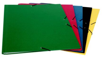 Mariola Cartella A3 in cartone rivestito in Geltex - Formato A3 - Misure 37x50 cm - Chiusura con elastico - Colore nero