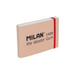 Milan 1420 The Master Gum Blocco da 30 fogli per acquerello - Formato A6 - Grana fine da 300 g/m² - Chiusura con elastico - Copertina morbida e dorso rigido - Apertura piatta