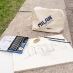 Milan 403 Gigante Blocco da disegno A3 50 fogli Carta liscia da 200 g/m² - Copertina morbida e dorso rigido - Colore avorio e texture setosa a grana fine - immagine 5