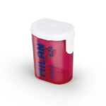 Milan Nata® 624 Temperamatite con contenitore - Lama in acciaio - Colore rosa/bianco - immagine 2