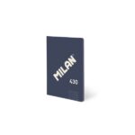 Milan 430 Taccuino rilegato Formato A6 Quadretti 5x5 - 48 fogli da 95 g/m² - Microperforato - Copertina morbida - Colore blu
