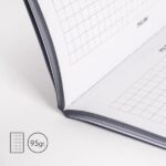 Milan 430 Taccuino rilegato Formato A6 Quadretti 5x5 - 48 fogli da 95 g/m² - Microperforato - Copertina morbida - Colore blu - immagine 3