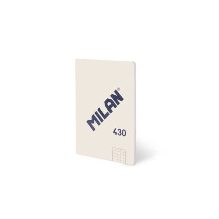 Milan 430 Taccuino rilegato Formato A6 Griglia 5x5 - 48 fogli da 95 g/m² - Microperforato - Copertina morbida - Colore Beige