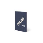 Milan 430 Taccuino rilegato in colla formato A6 fogli bianchi - 48 fogli da 95 g/m² - Microperforato - Copertina morbida - Colore blu