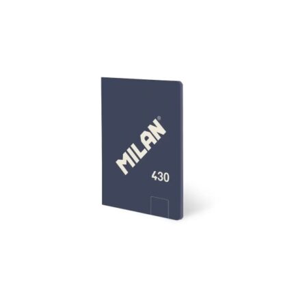 Milan 430 Taccuino rilegato in colla formato A6 fogli bianchi - 48 fogli da 95 g/m² - Microperforato - Copertina morbida - Colore blu
