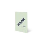 Milan 430 Taccuino rilegato in colla formato A6 fogli bianchi - 48 fogli da 95 g/m² - Microperforato - Copertina morbida - Colore verde